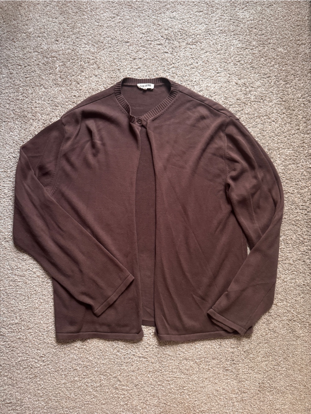 Djerf Avenue Button Up Cardigan in Cocoa